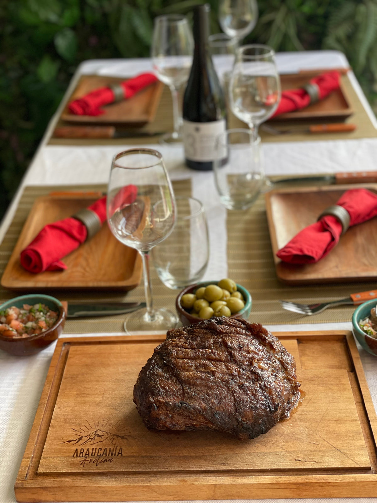 Set de platos madera nativa